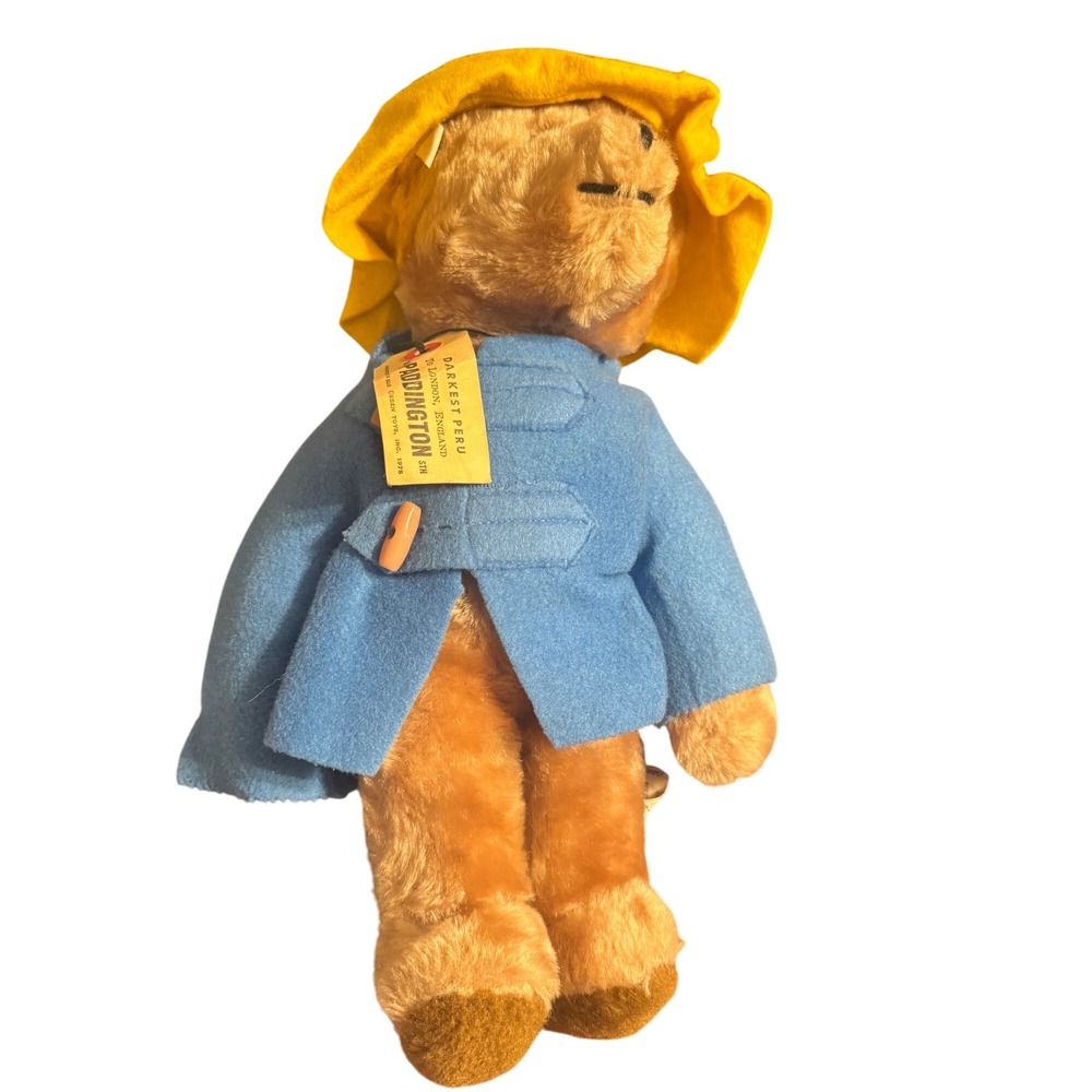 Vintage Paddington Bear Plush Toy Eden Toys 1975 Darkest Peru‎ London England